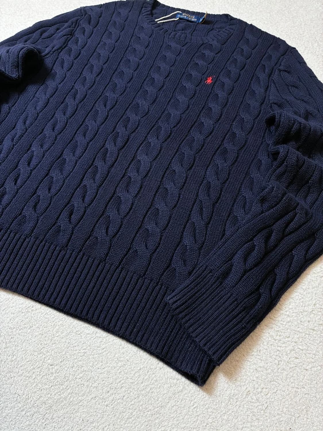 폴로 랄프로렌 큐알 신형 꽈배기 코튼 니트 PN7998 상품이미지3