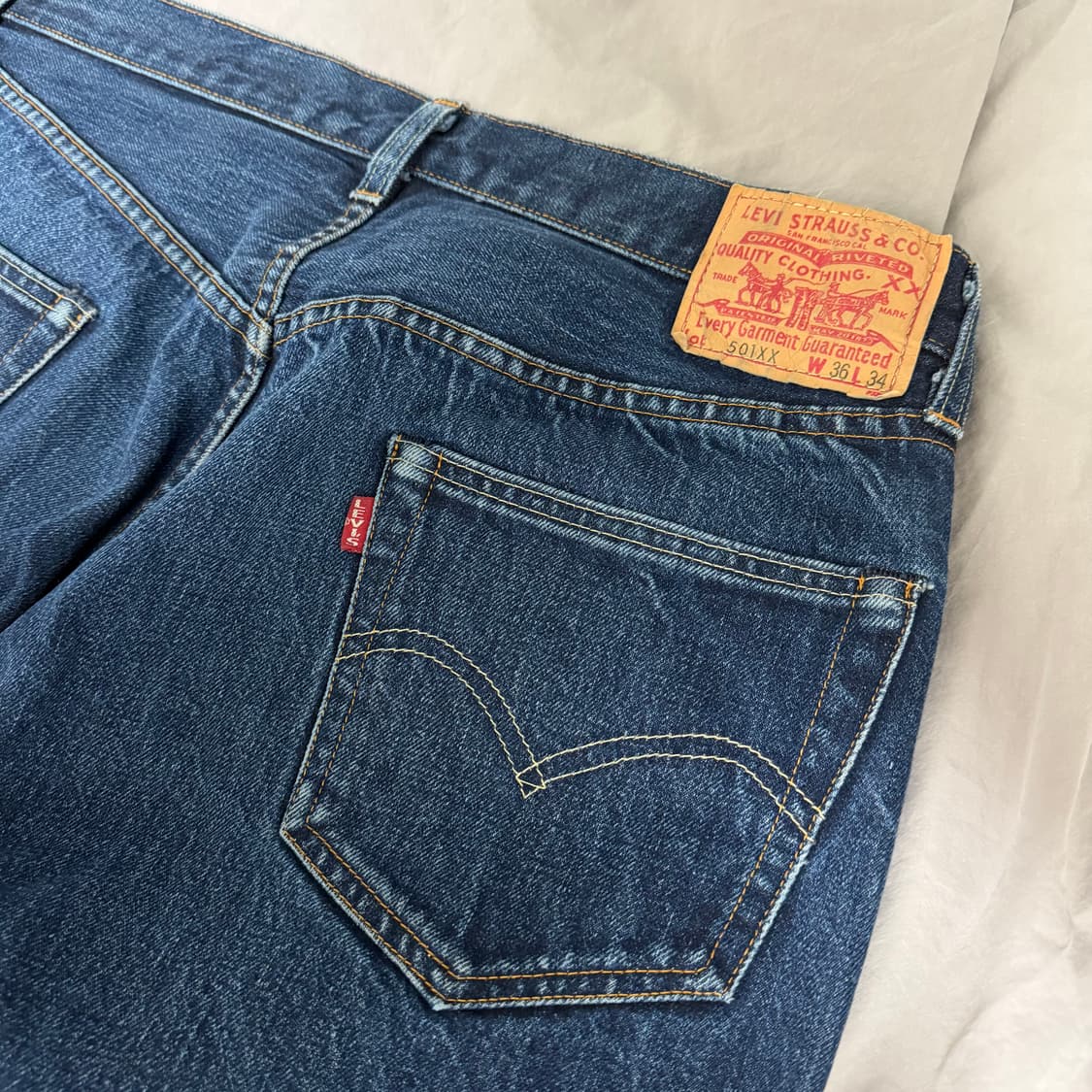 LVC Levis 1955 55501 콘밀 USA 리지드 데님 36x34 상품이미지3