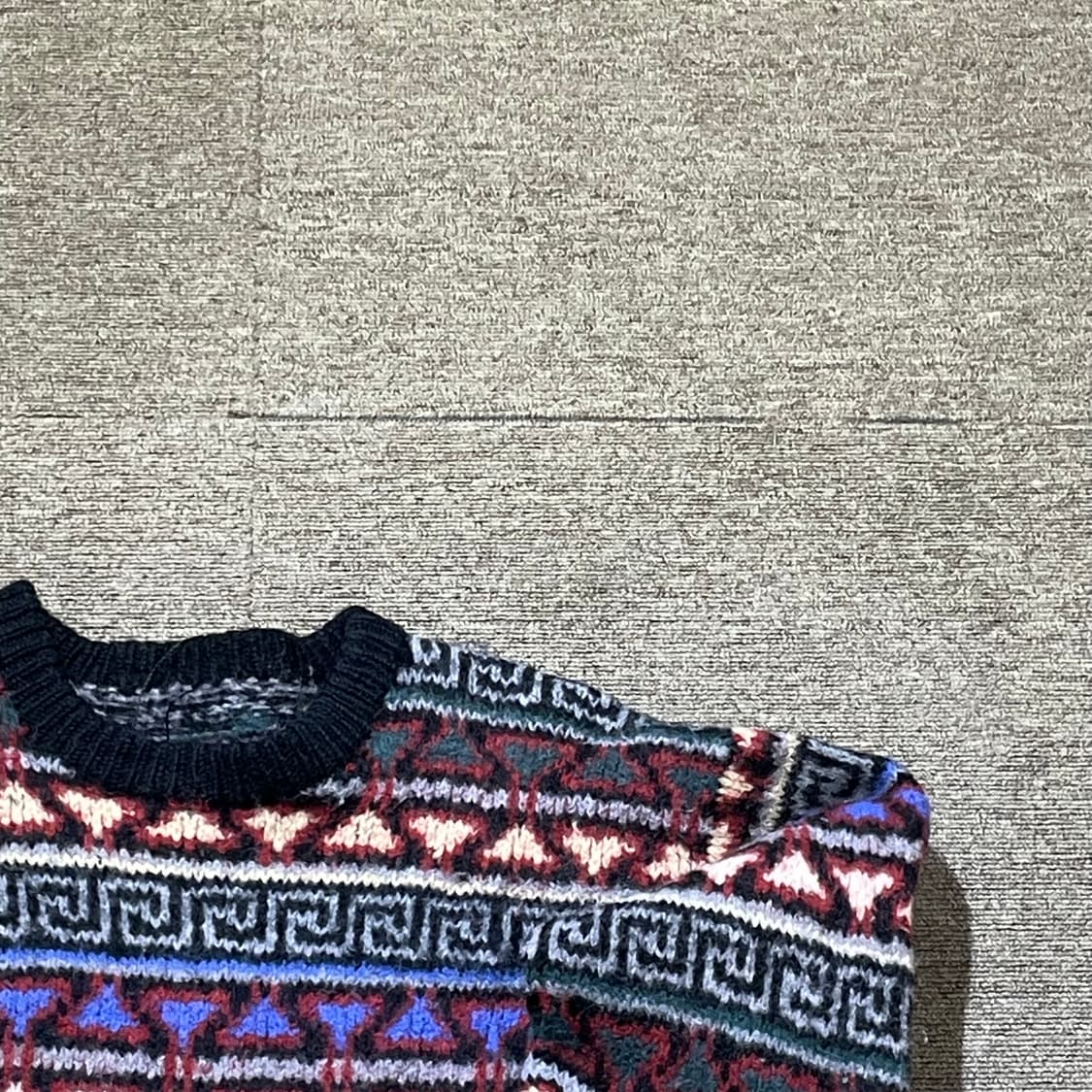 아메리칸 빈티지 패턴 니트 상품이미지5