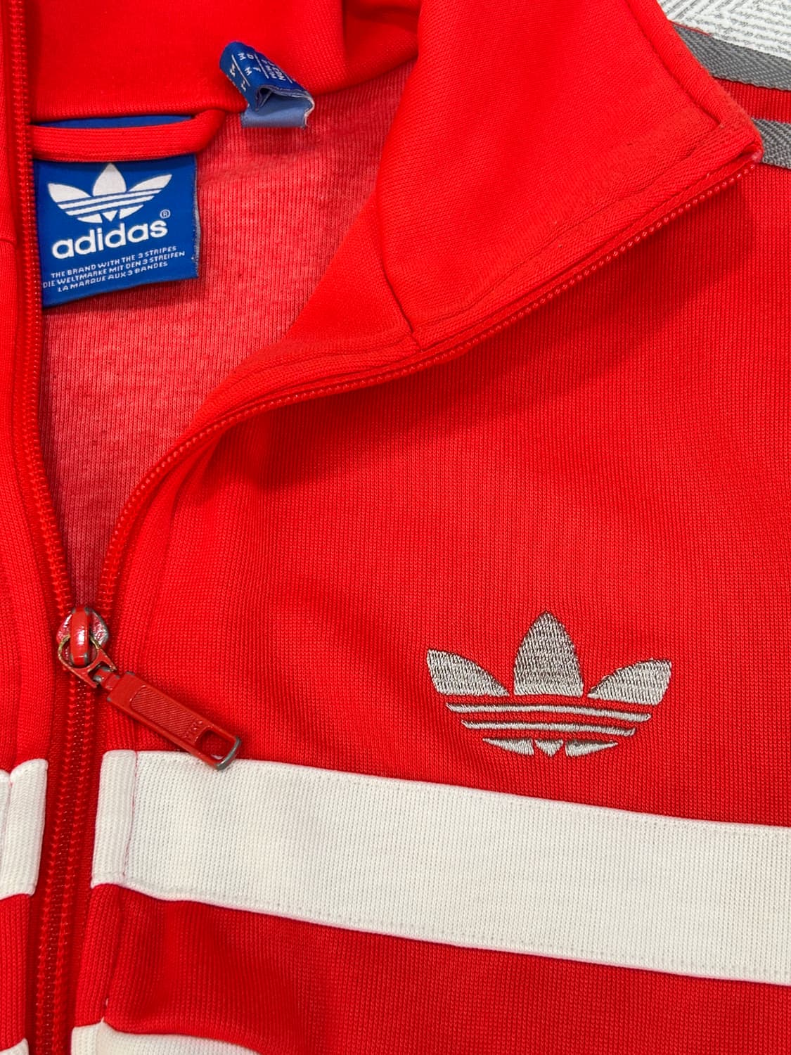 아디다스 흰빨 빈티지 져지 트랙탑 남성 L 상품이미지7