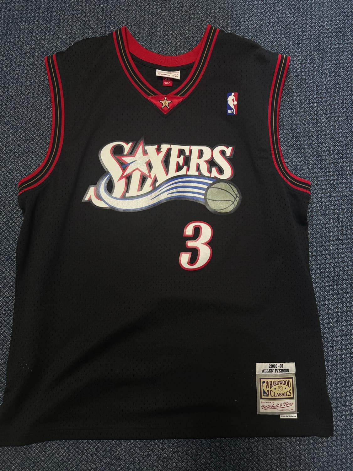 [XL] 미첼엔네스 필라델피아 아이버슨 스윙맨 져지 상품이미지1