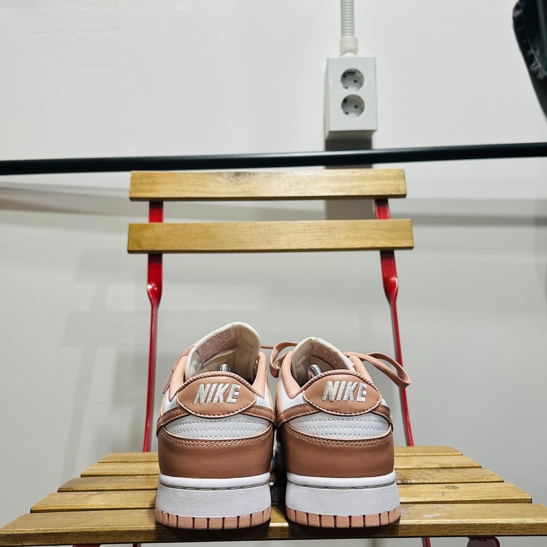 270) 나이키 운동화 남성 남자 신발 덩크 로우 핑크 화이트 운동화 상품이미지4