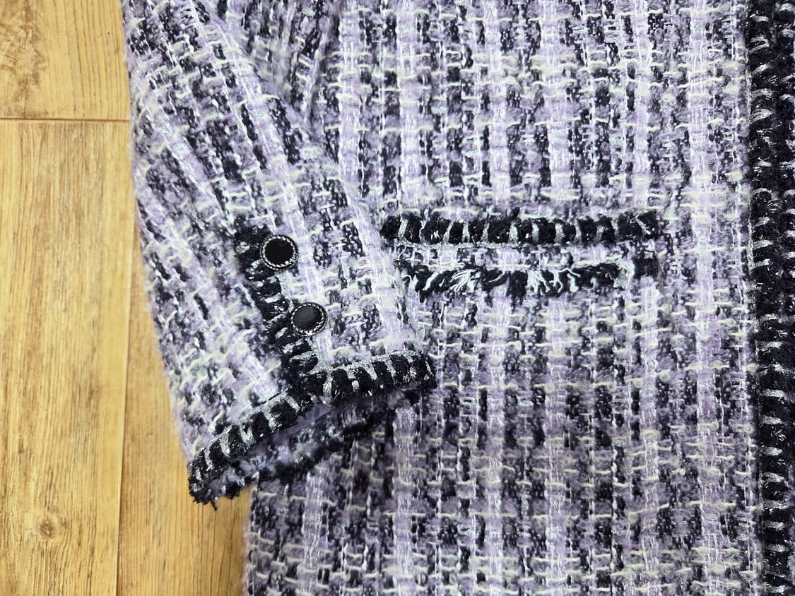 레니본(Reneevon) 트리밍 트위드코트 55-66 상품이미지8