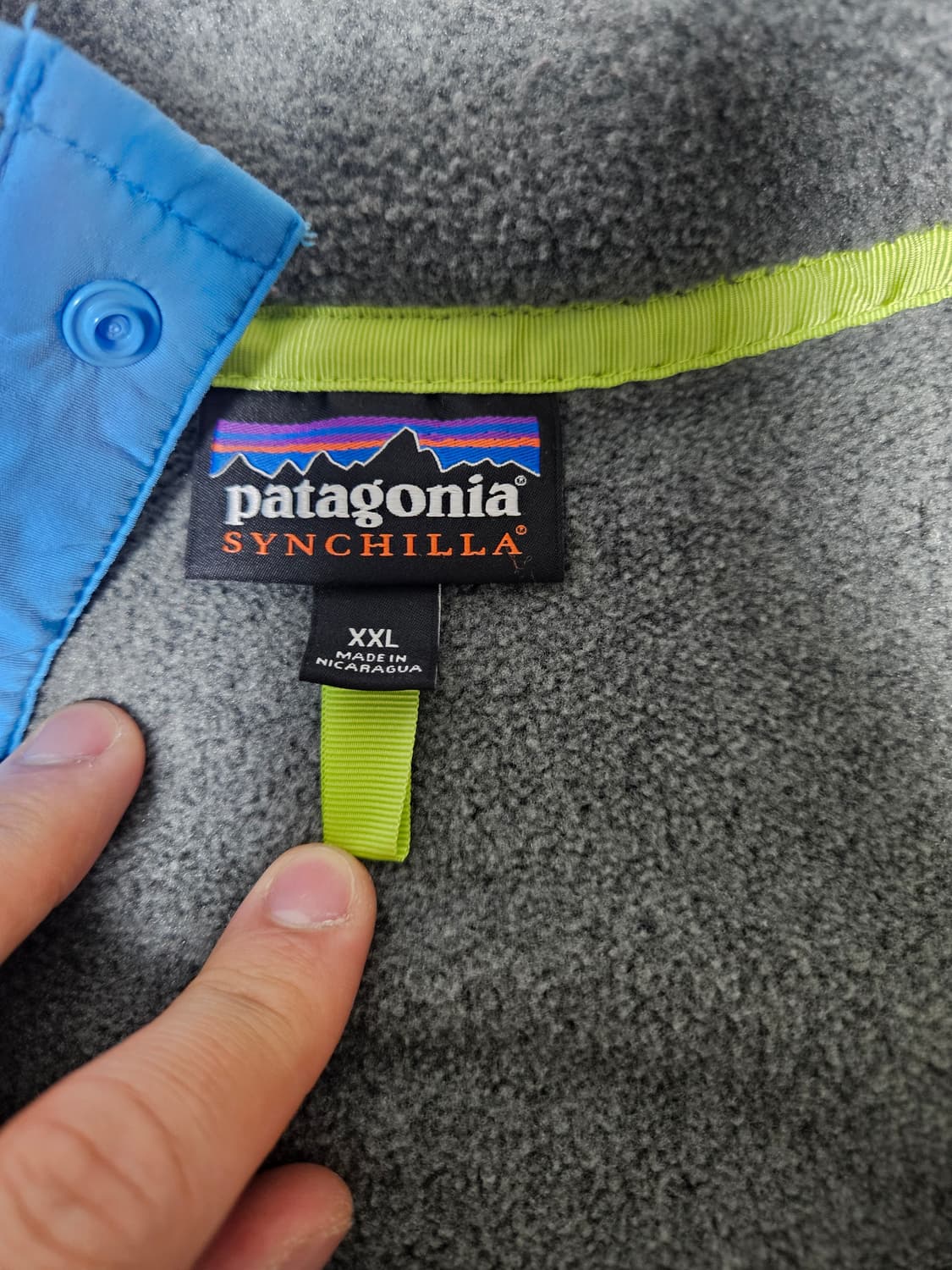 파타고니아 신칠라 니켈블루 XXL 2XL 상품이미지5