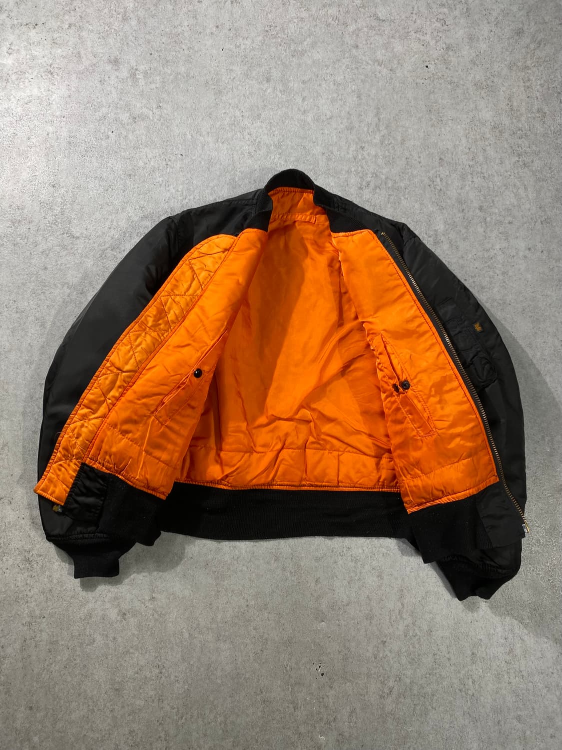 [M] 90s USA 알파인더스트리 MA-1 플라이트 자켓 상품이미지5