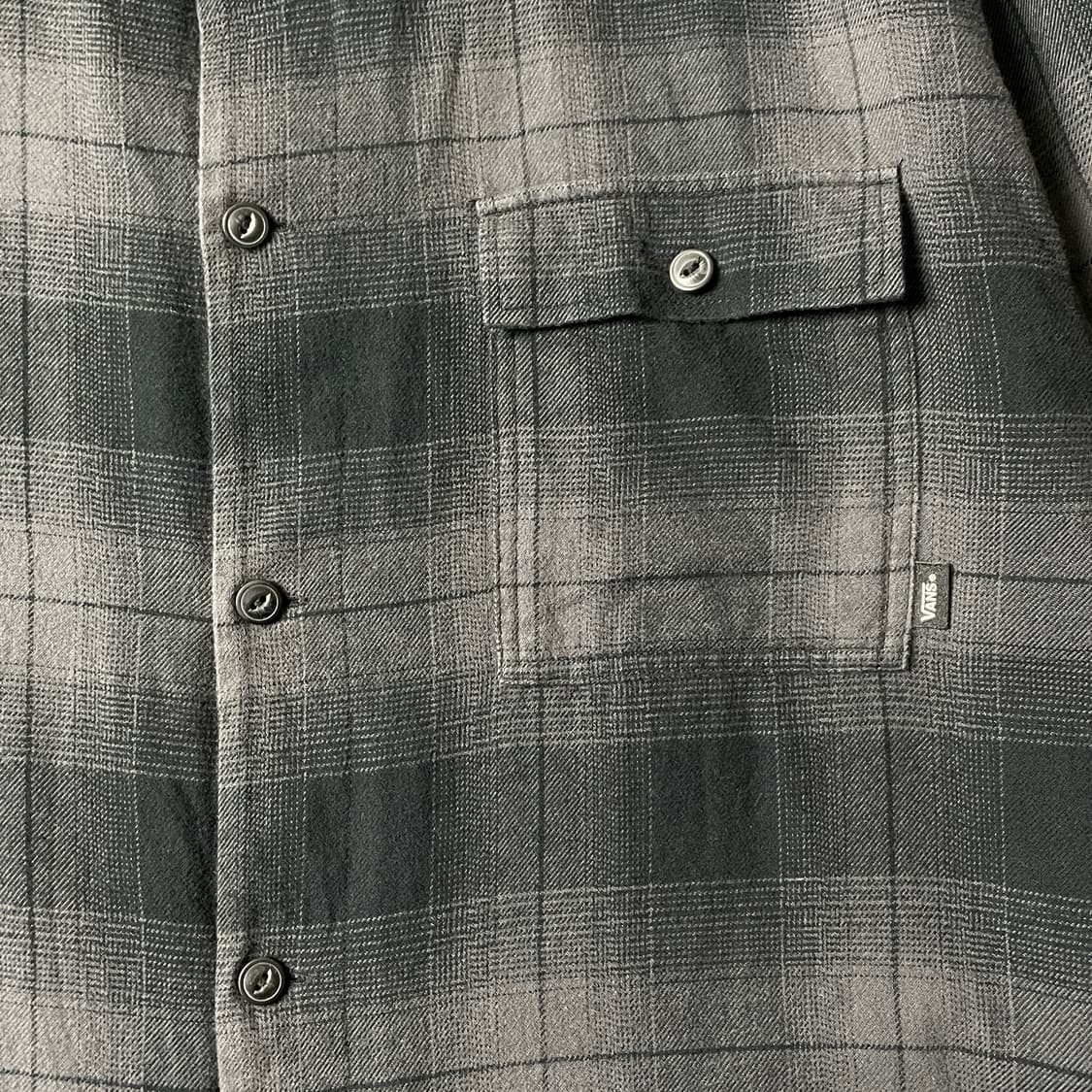 VANS 반스 빈티지 그레이 체크 코튼 셔츠자켓 A00451 상품이미지3