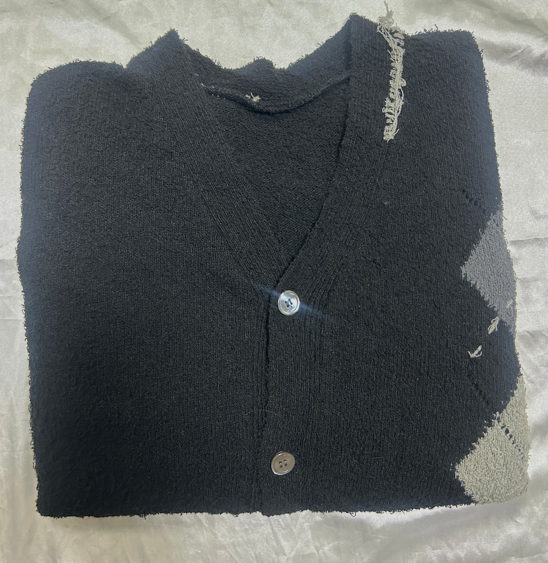 (새상품-M) youth Argyle Hand Stitch Knit 상품이미지3