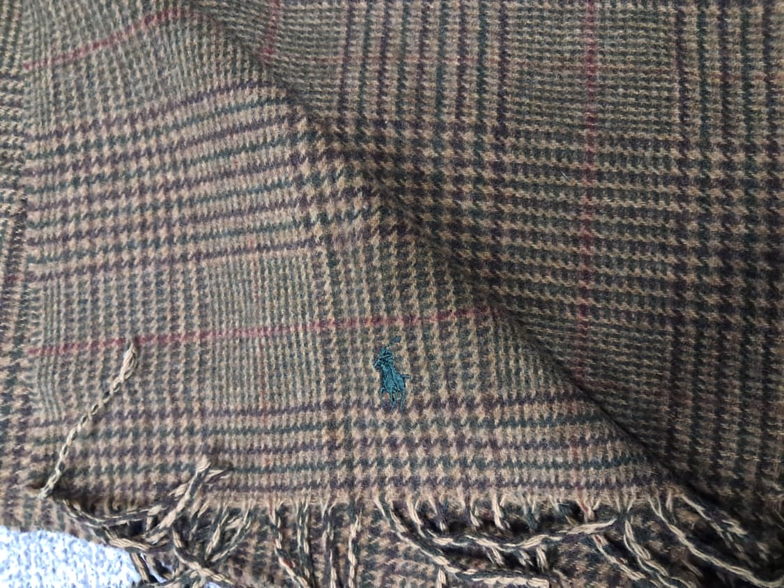 폴로랄프로렌 브라운 체크 양면머플러 상품이미지2