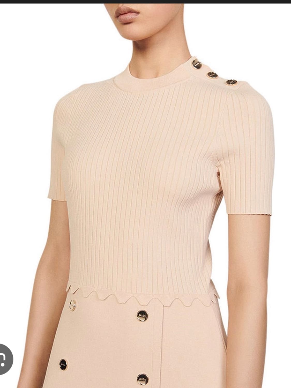 산드로 골지 니트 원피스 상품이미지2