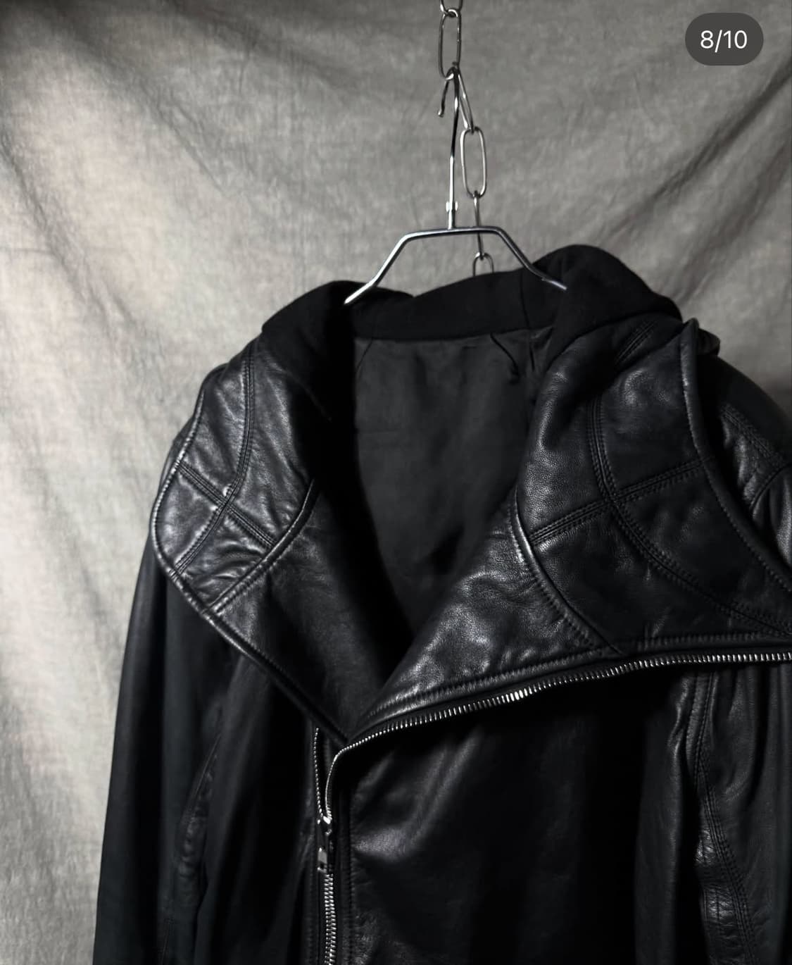 릭오웬스 2014FW Leather Hooded Jacket 상품이미지8