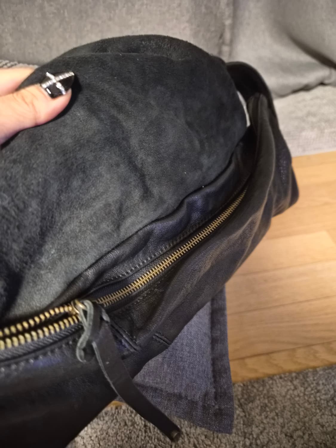 리얼 램스킨 숄더백 상품이미지3