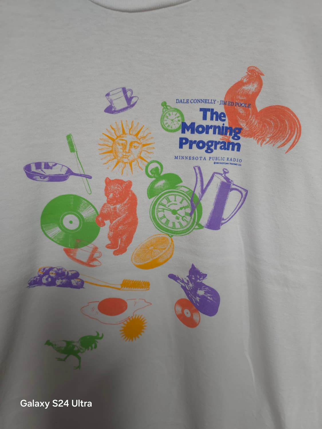 Fruit of the Loom 화이트 프린팅 반팔티 L ✨️미국빈티지✨ 상품이미지5