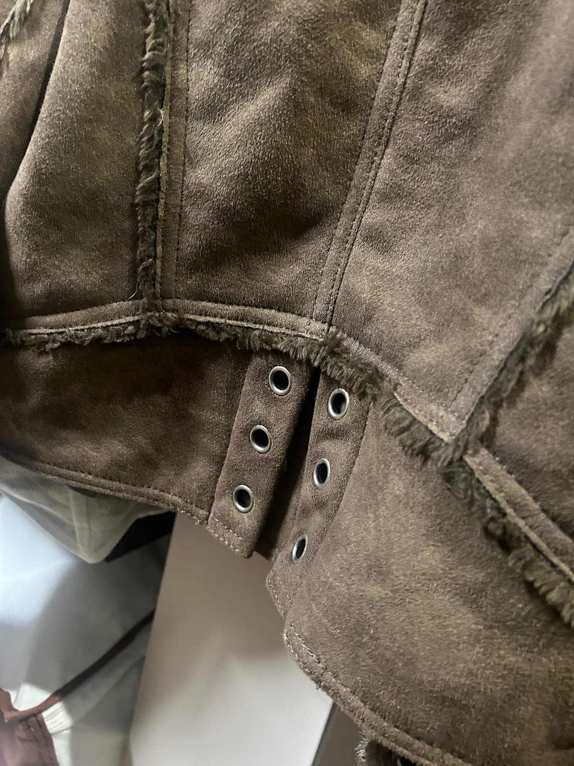 빈티지 퍼 크롭 무스탕  상품이미지3