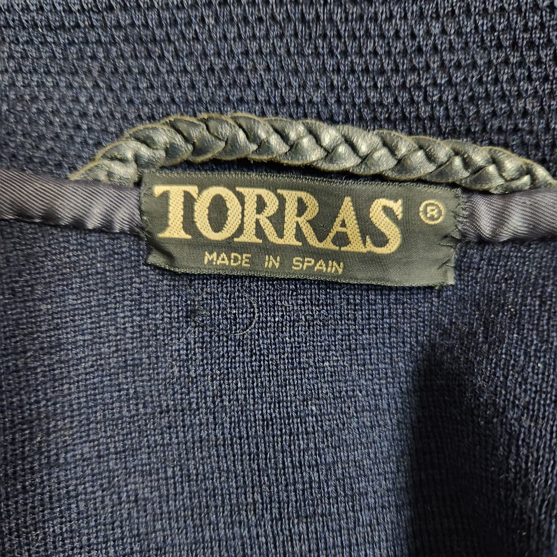 H963 [42] TORRAS Made in Spain 레더 니트 상품이미지5