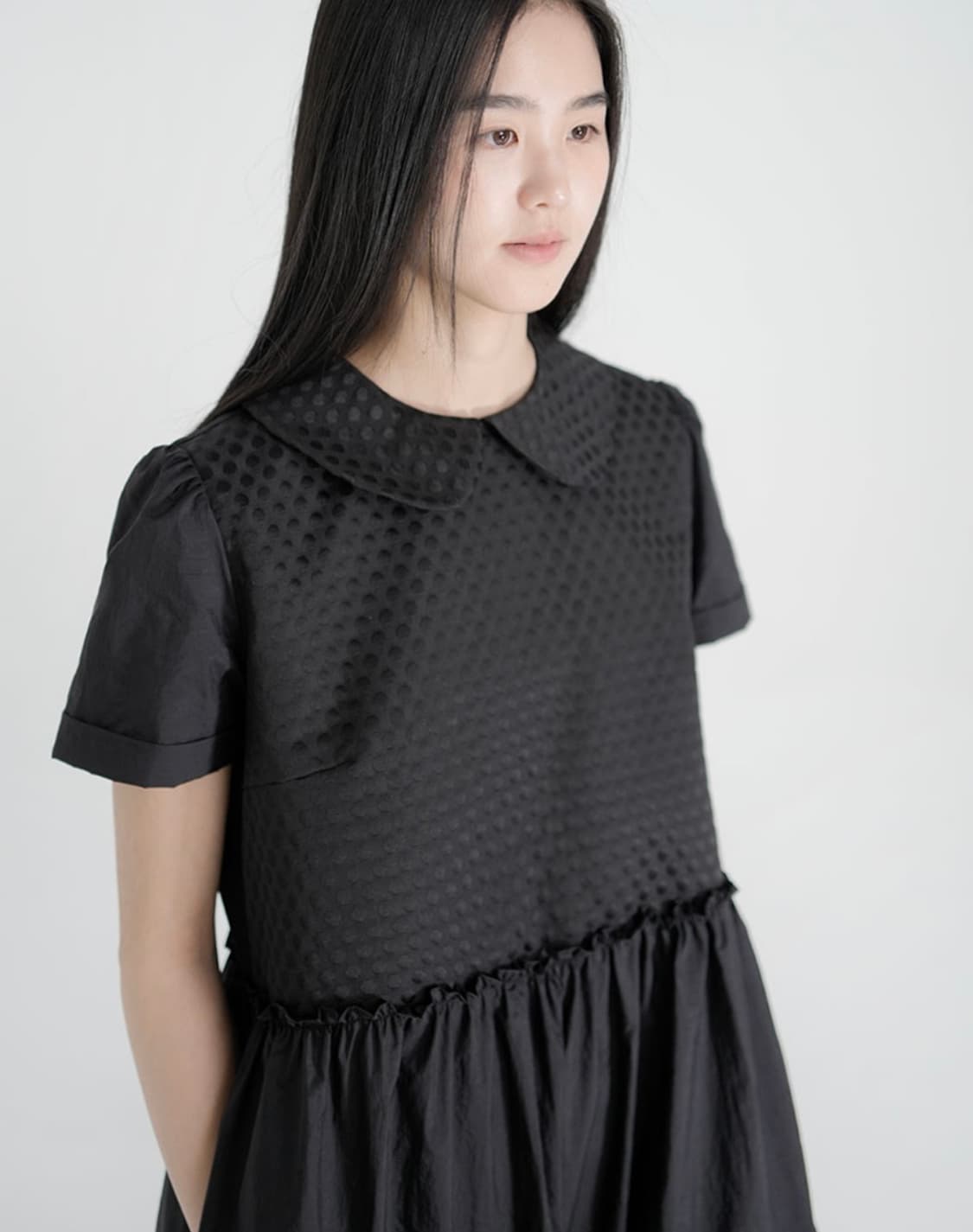 유노이아 Roomy Dot Dress 도트 원피스 상품이미지4