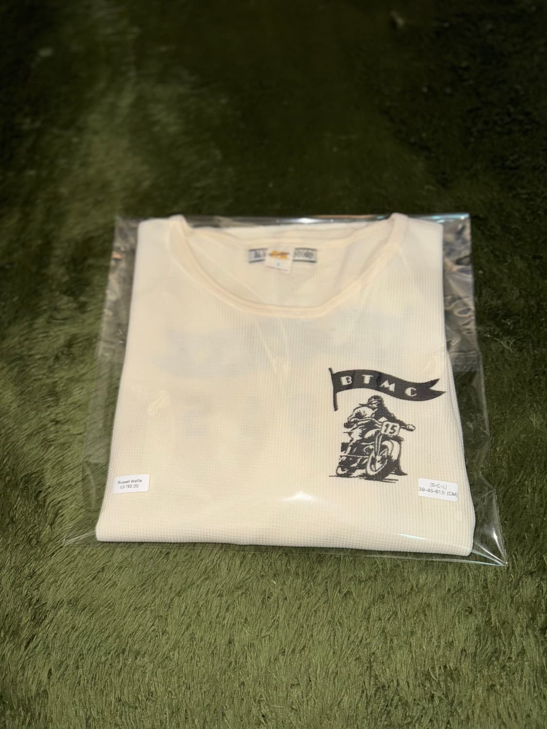 [S] 러셀 애슬레틱 재팬 블랙탑 모터사이클 굿즈 써멀 와플 롱슬리브 상품이미지10