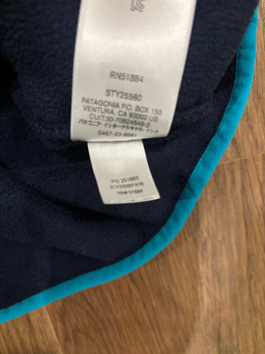 파타고니아 신칠라 네이비/블루 S사이즈 상품이미지6