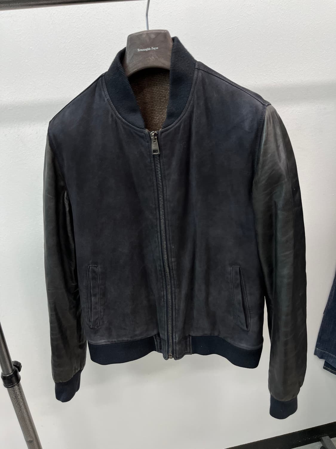 100) 캄파넬라 스웨이드 블루종자켓  상품이미지2