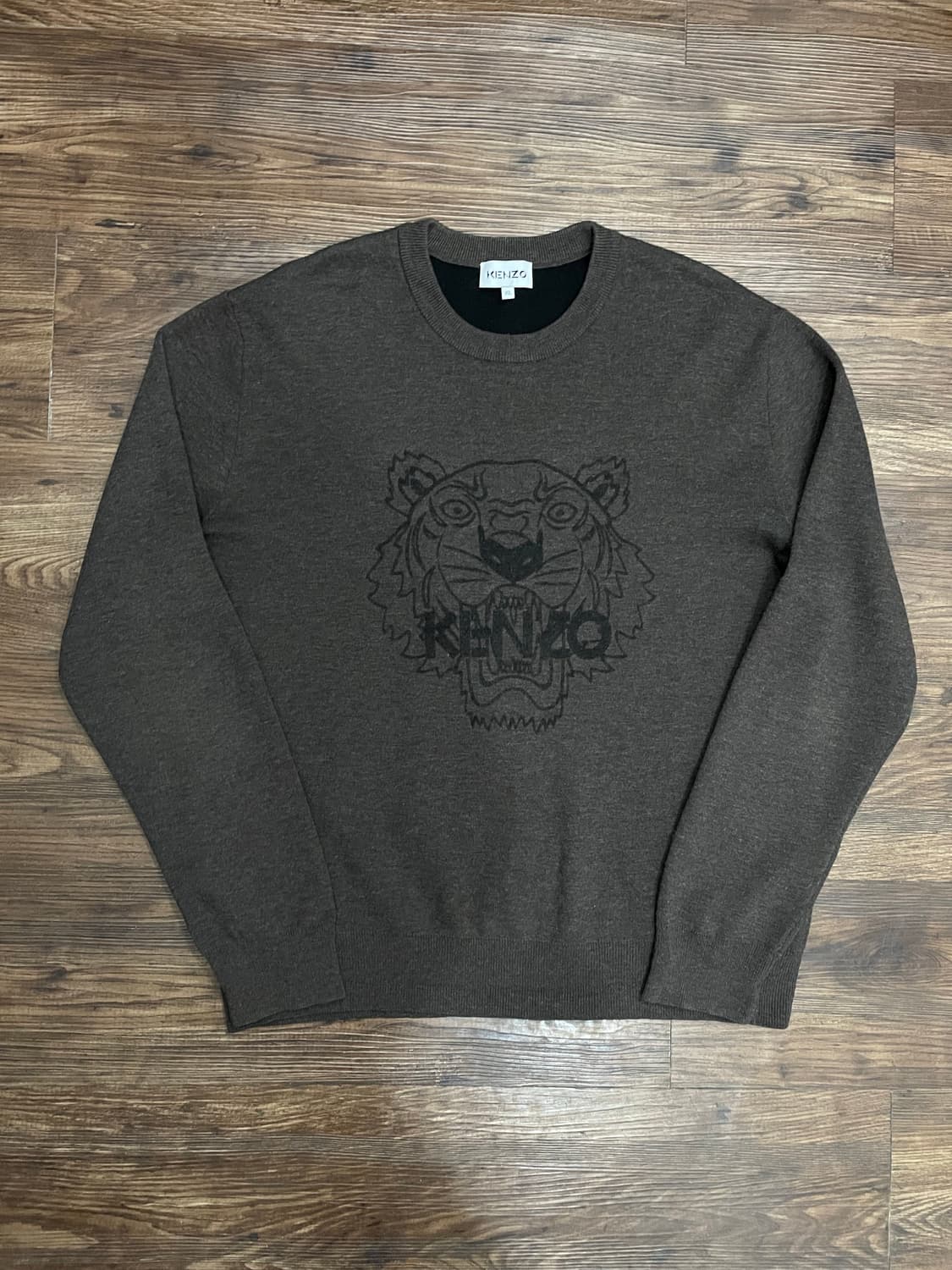 겐조 KENZO 로고 니트 스웨터 브라운 상품이미지4