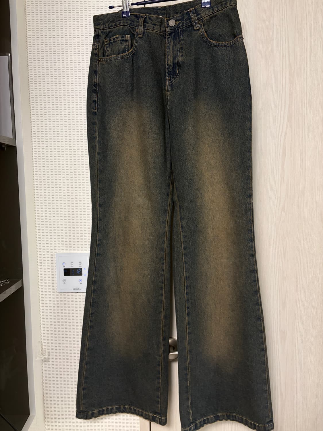 [48] 노이어 디스트로이드 플레어 데님 빈티지블루 상품이미지3