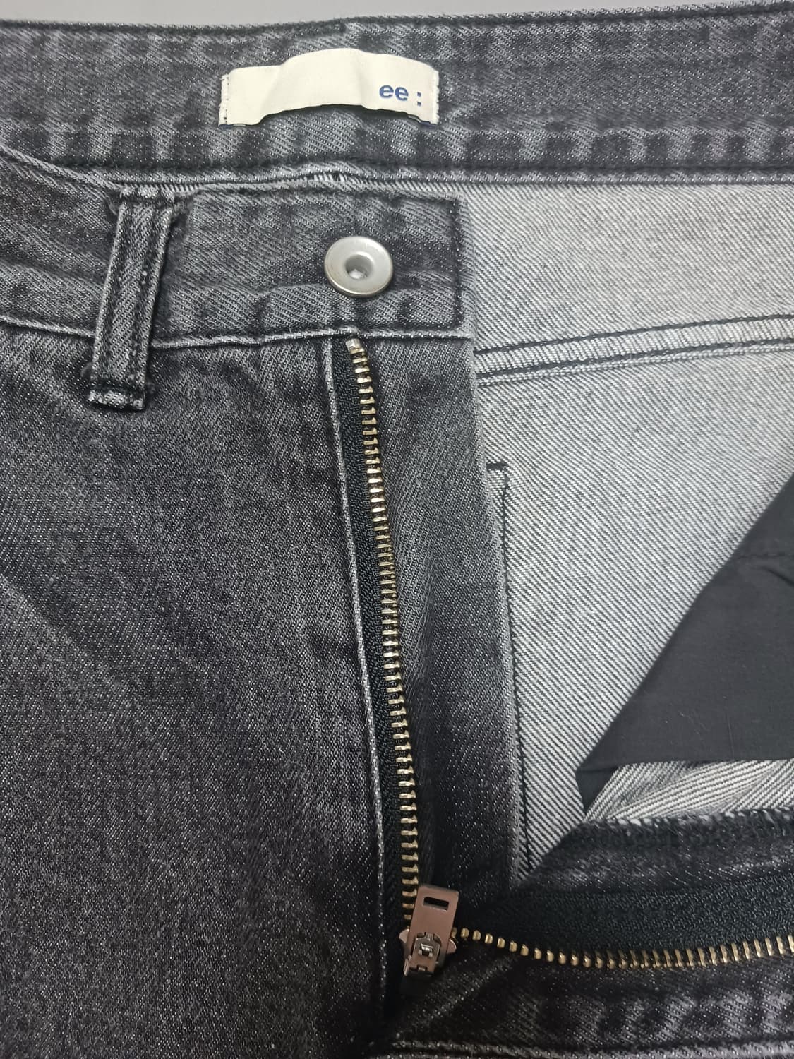 [M] 에러스 익셉티드 핀턱 그레이 와이드진 청바지 상품이미지6