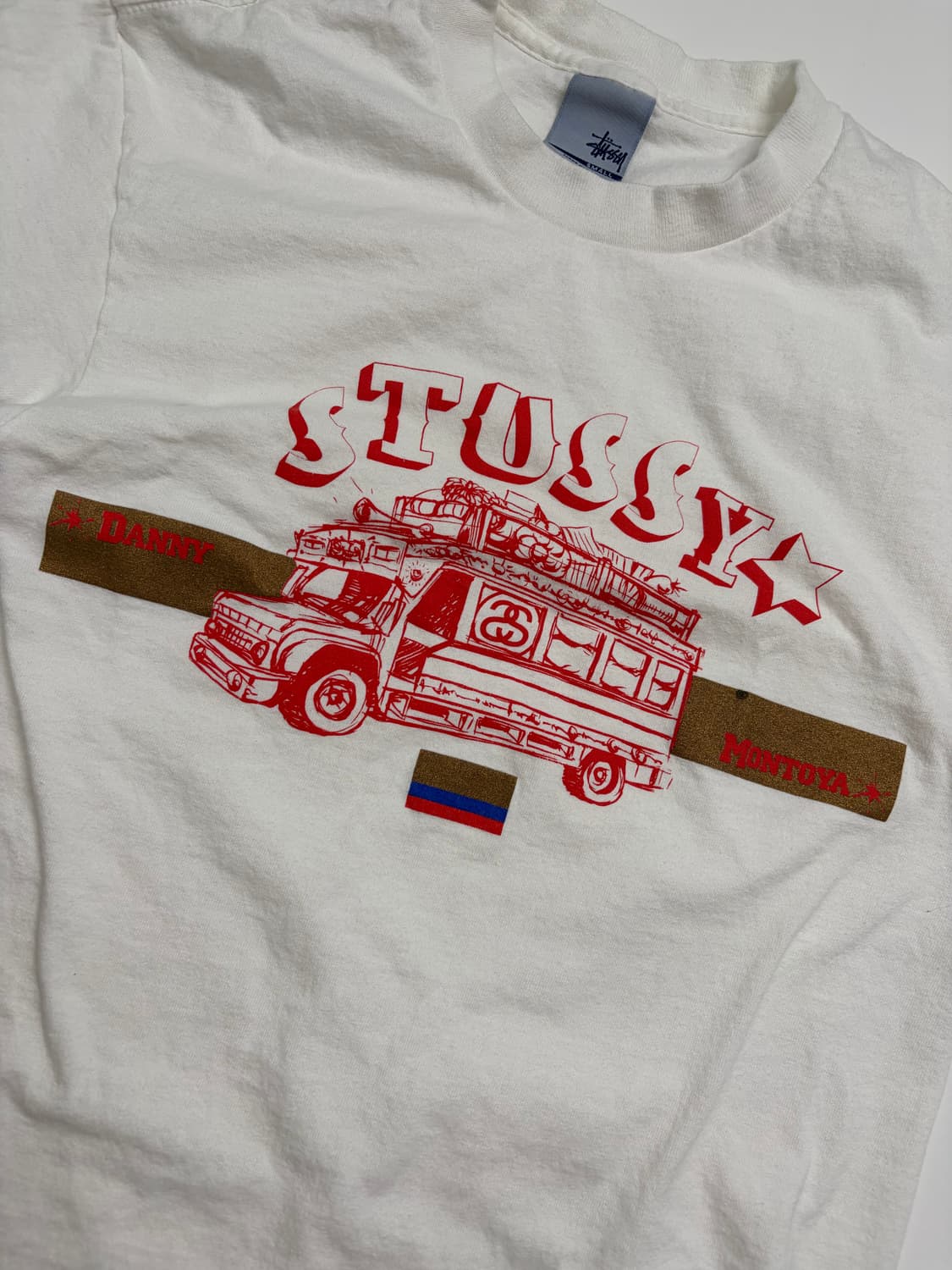 00s Stussy Danny Montoya Tee (white) 상품이미지5