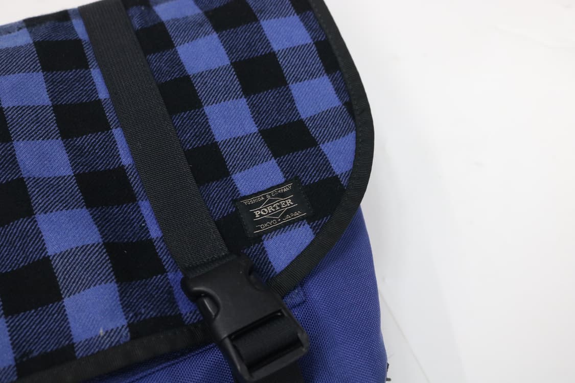 PORTER 헤드포터 블루 버팔로 체크 메신저 백 상품이미지4