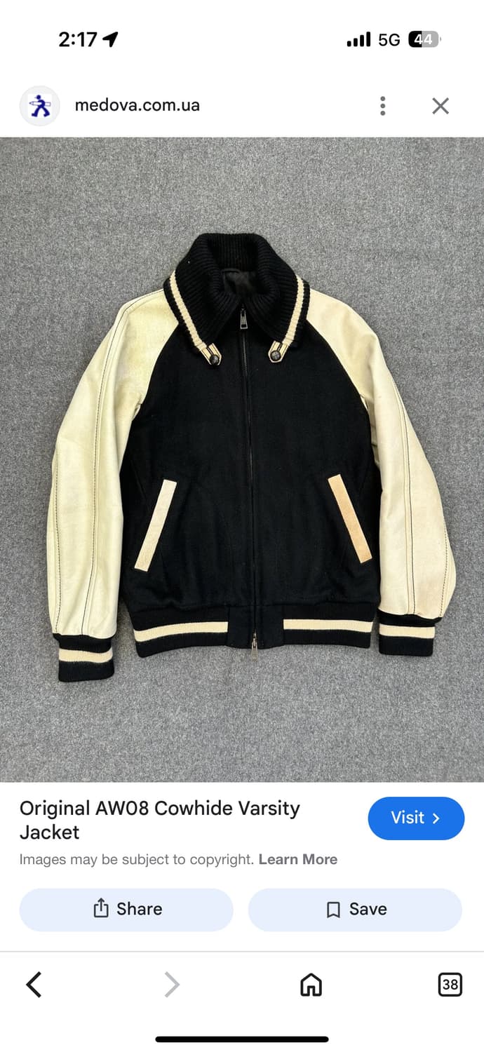 08aw 넘버나인 바시티 자켓 블랙 상품이미지9