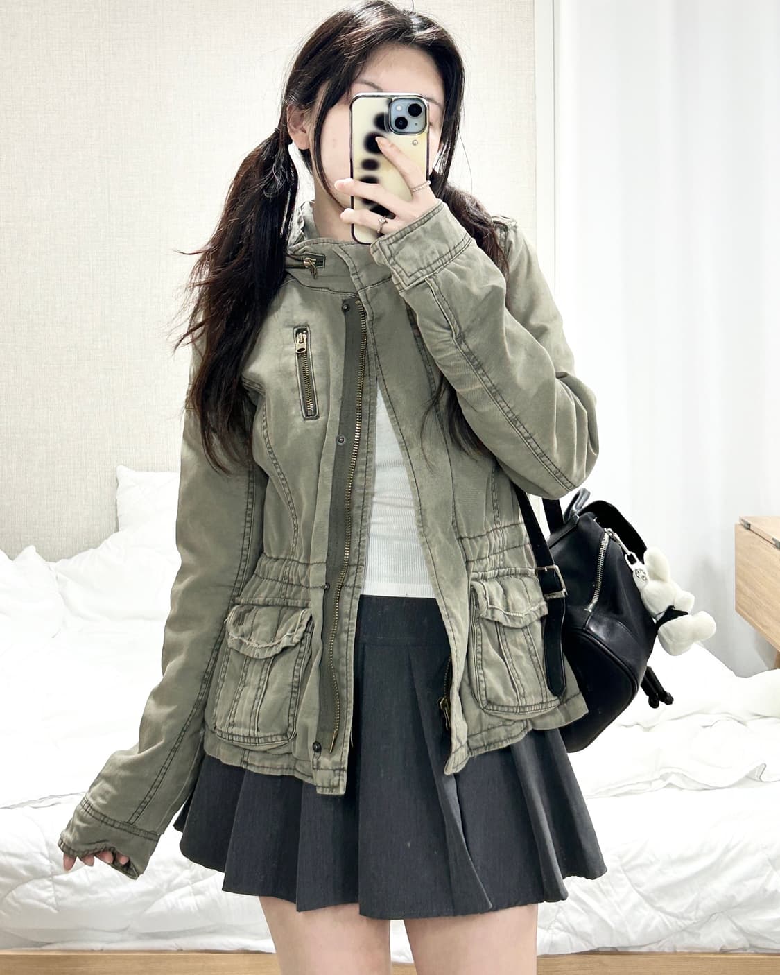 아베크롬비 순록 카키 투웨이 자켓 상품이미지3