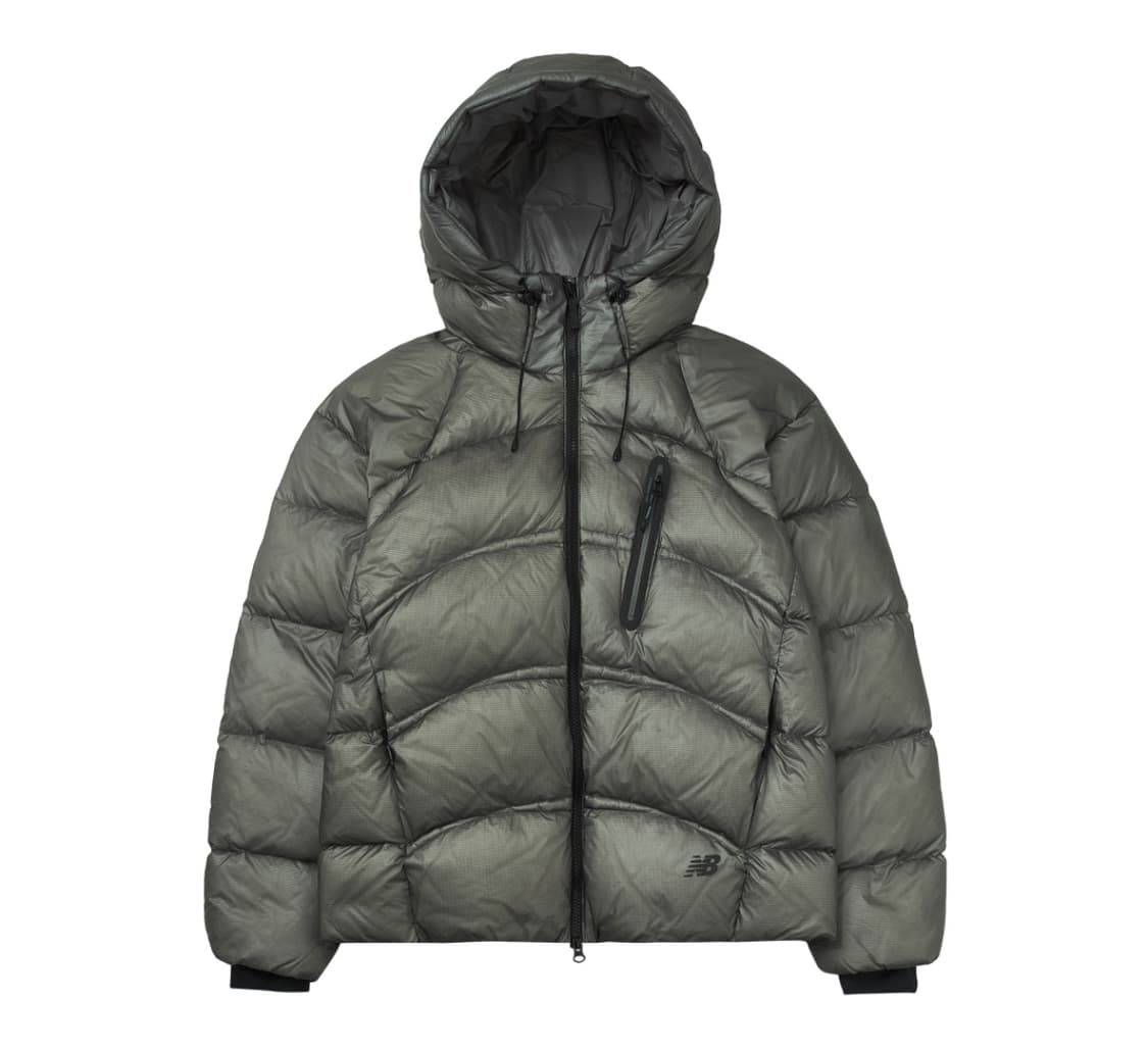 뉴발란스 플라잉 77 슈퍼라이트 후드형 헤비 구스다운 그레이 상품이미지1