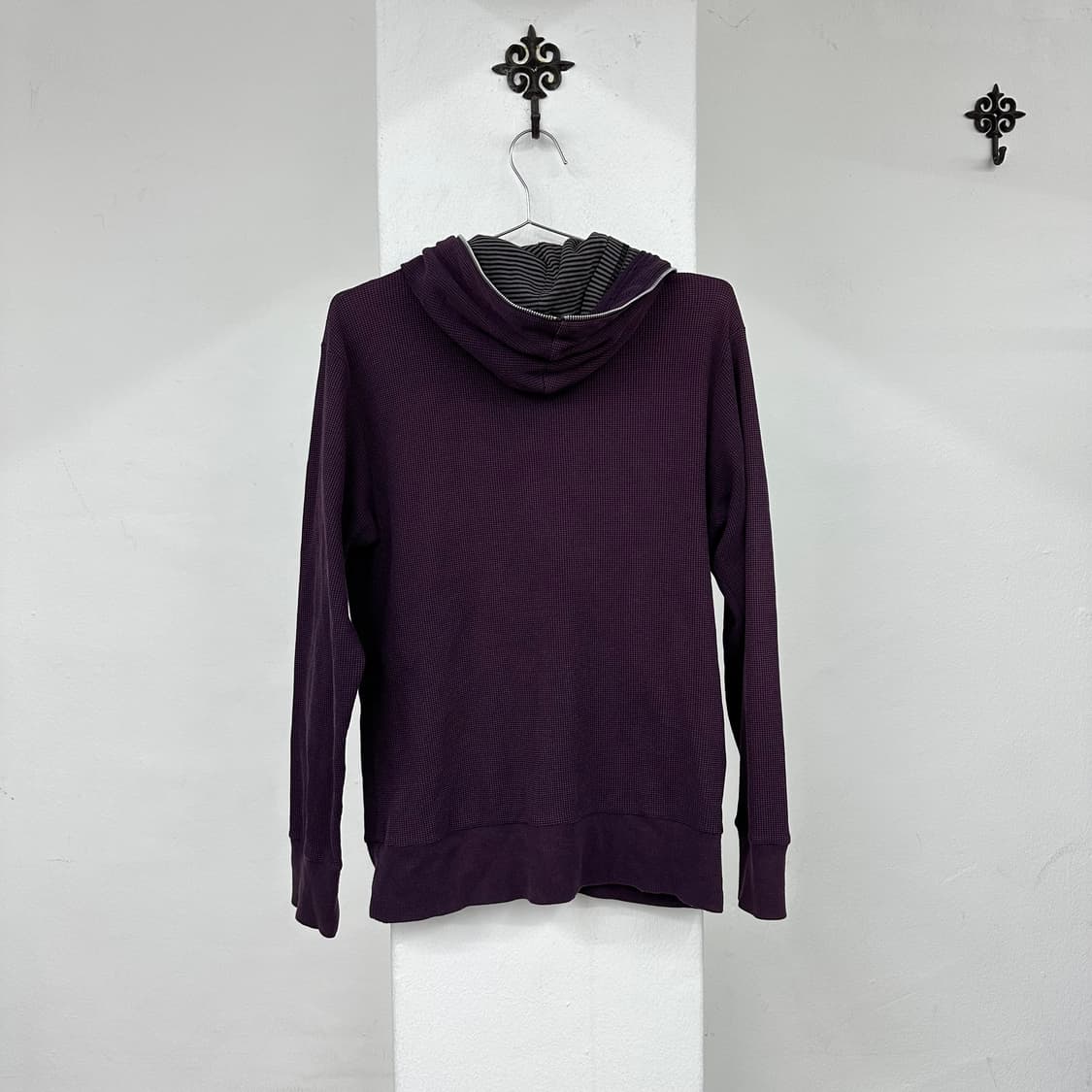 stripe layered purple hood zip 상품이미지4