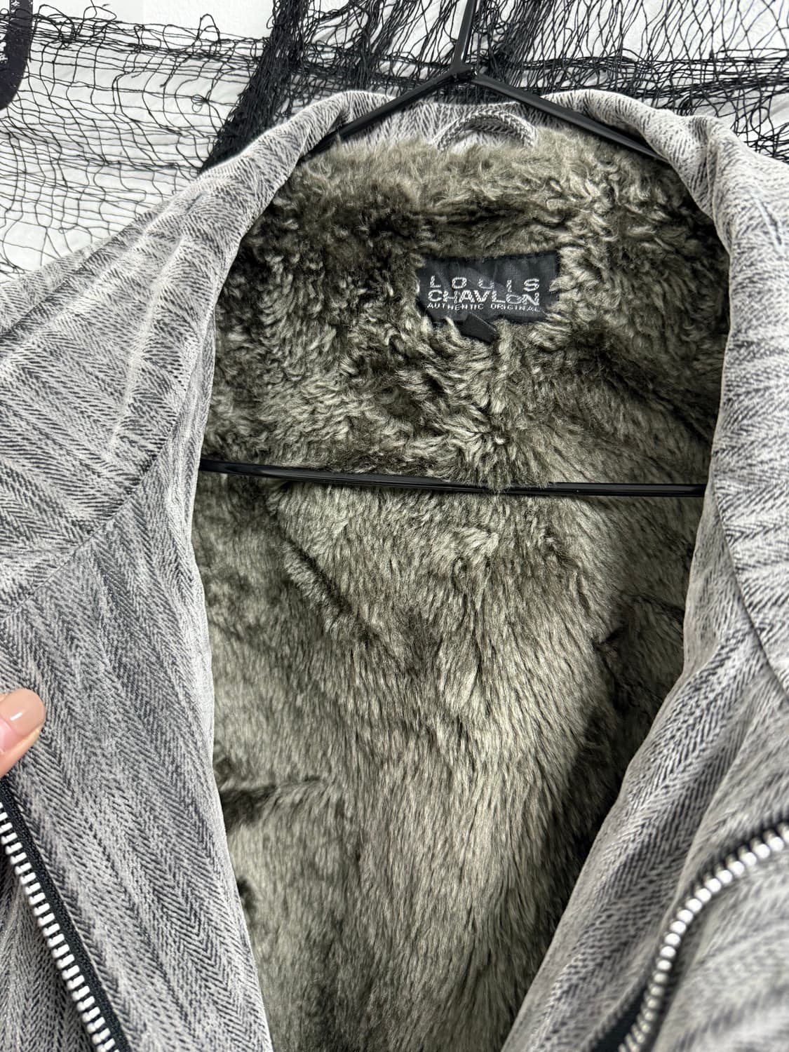 Basic denim fur jacket 상품이미지3