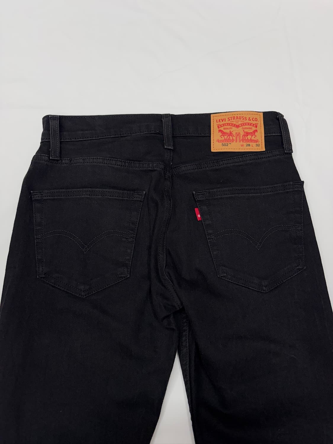  Levis 리바이스 502 블랙 데님 흑청바지 상품이미지4