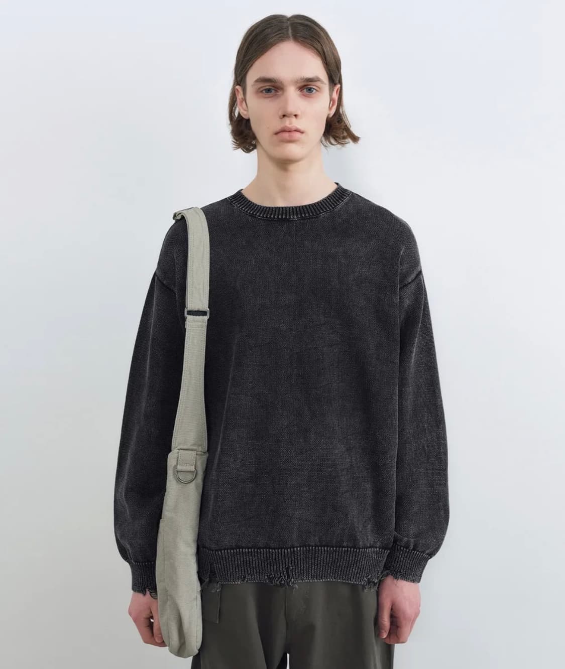 인사일런스 스톤 워시드 풀오버 니트 새상품 상품이미지2