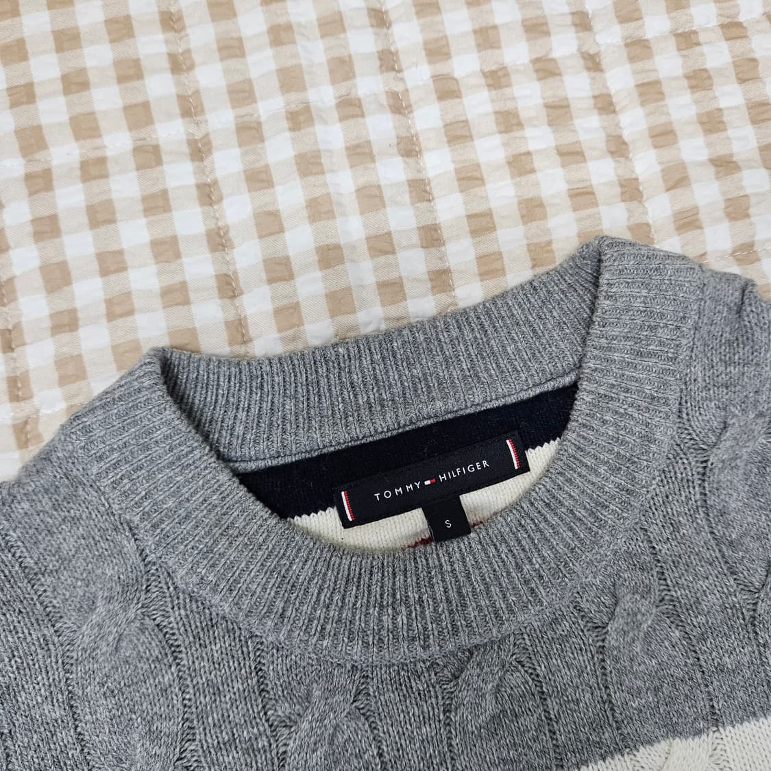 타미힐피거 케이블 면니트 남자100 상품이미지2