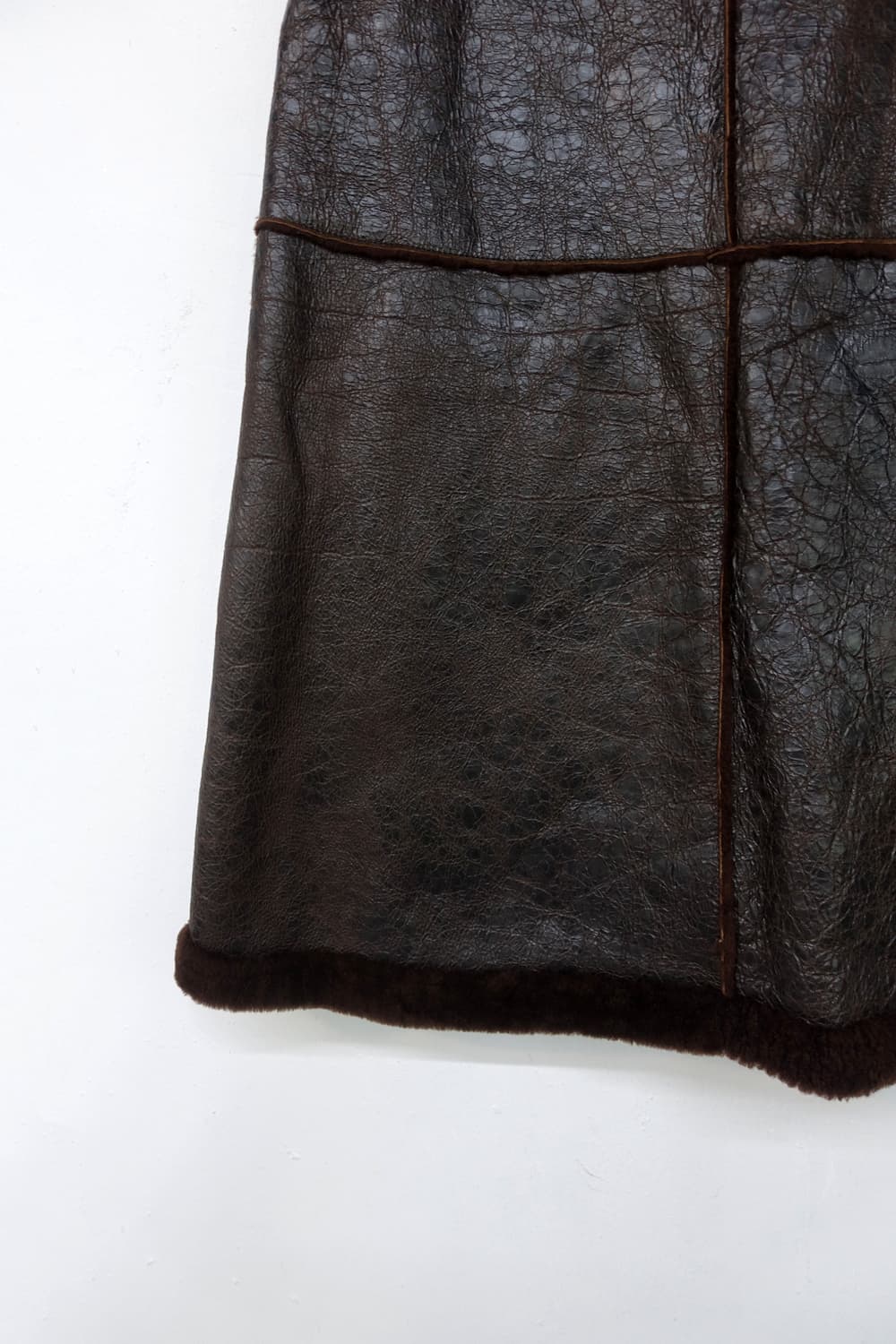 랑방 무스탕 스커트 상품이미지4