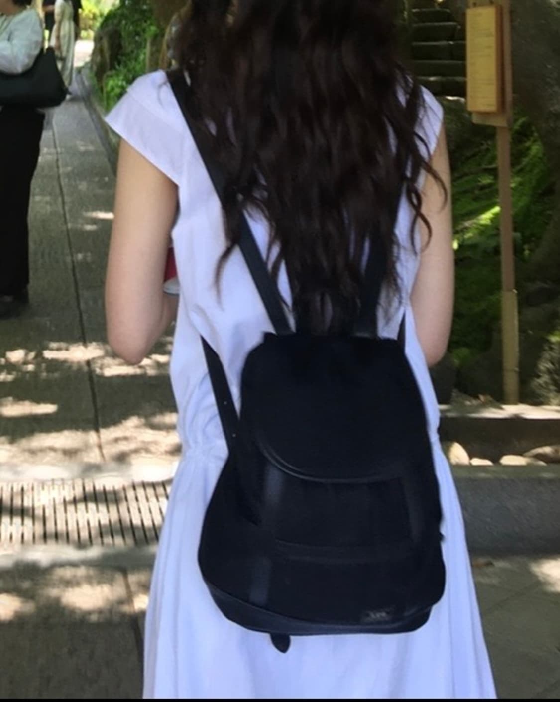 lee 배색 나일론 미니 백팩 블랙 상품이미지7