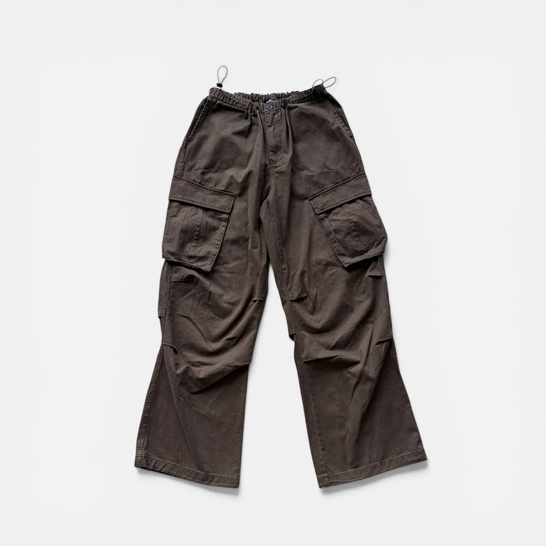 애즈이프캘리 파라슈트 카고팬츠 브라운 상품이미지4