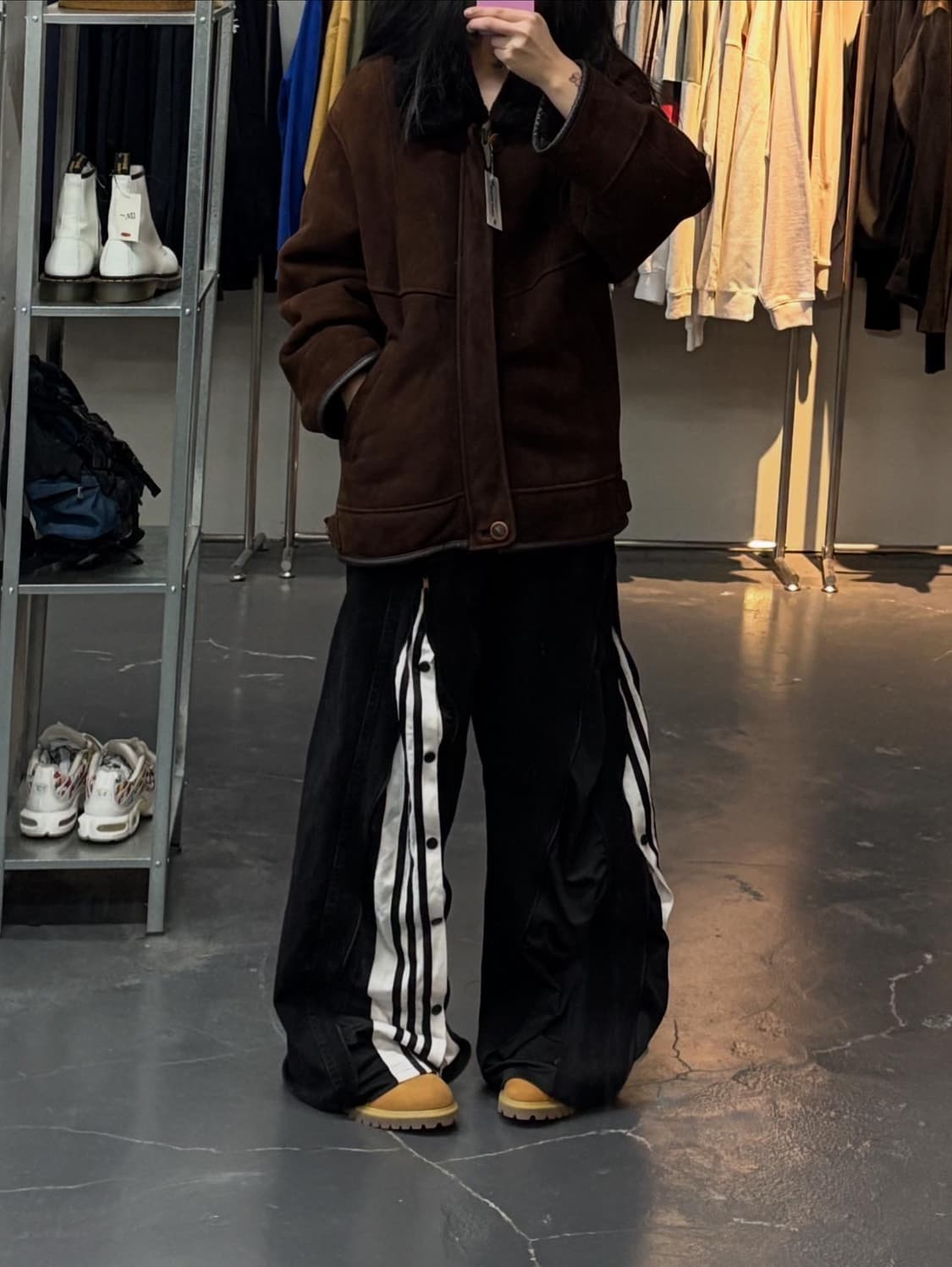 입생로랑 양가죽 스웨이드 무스탕 자켓 A2746 상품이미지1