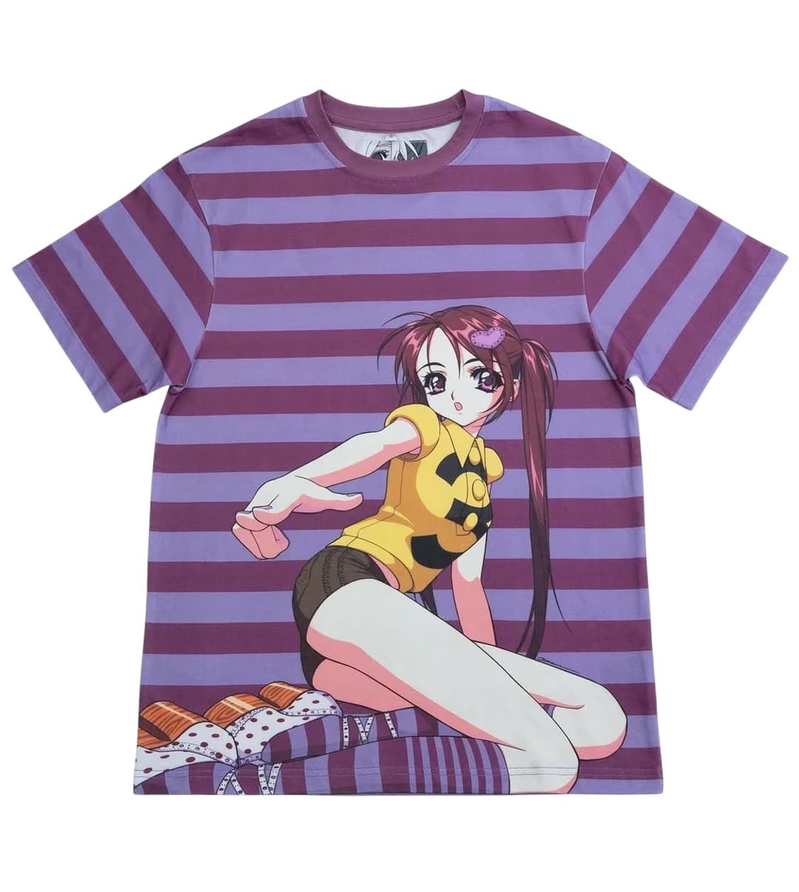 유민하 반팔 티셔츠 Purple Stripe “3” T-S 상품이미지1