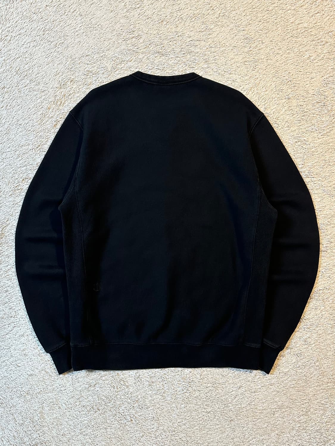 희귀) 베루툼 VERUTUM 로고 기모 맨투맨 블랙 상품이미지3