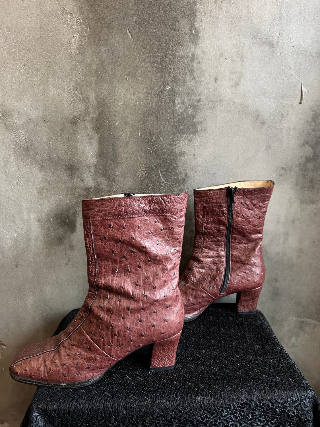 안젤로 코폴라 오스트리치 레더 앵클 부츠 상품이미지4