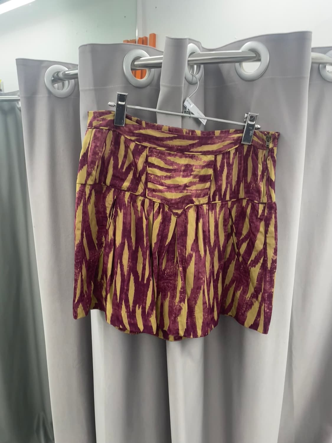 이자벨마랑 브러시 지브라 패턴 실크 스커트  상품이미지1