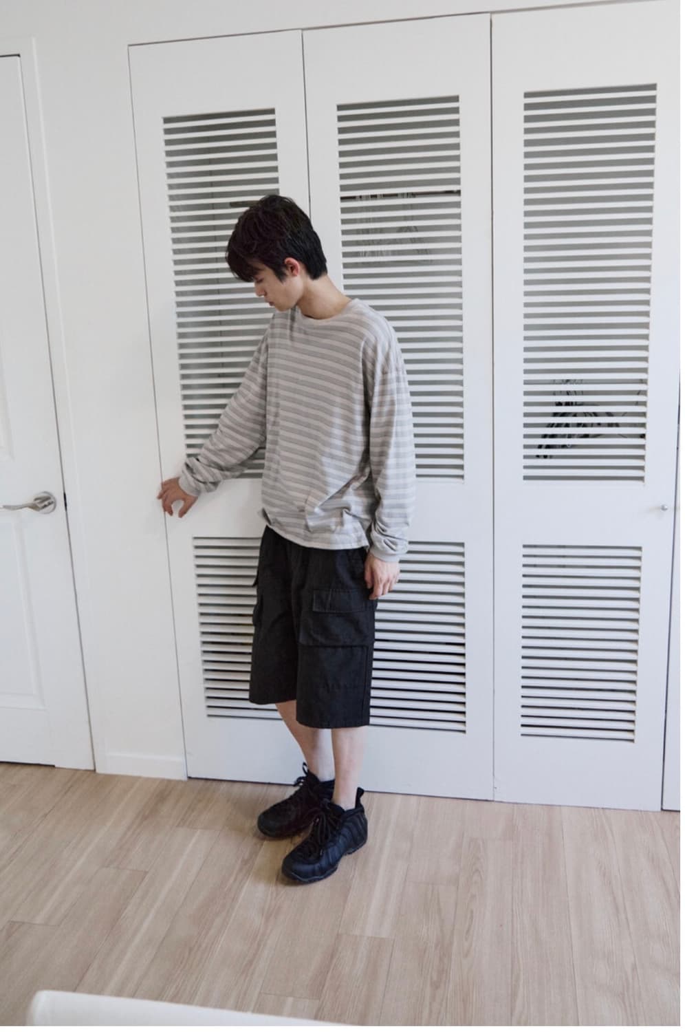 폴리테루 front cargo 1/2 pants (프카고) 블랙 상품이미지2