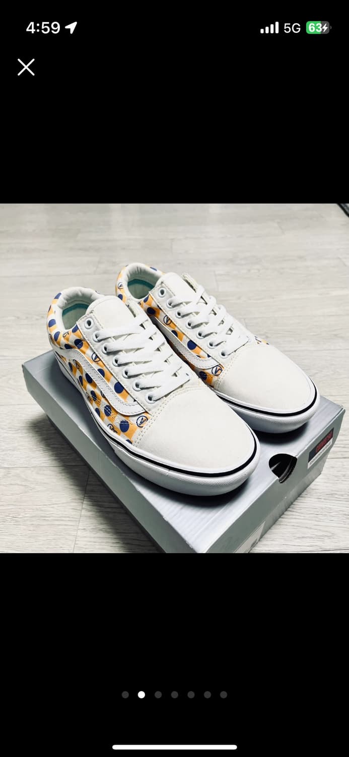 [VANS] 컴피쿠시 올드스쿨 LX 오프화이트 블루도트 / 270 상품이미지1