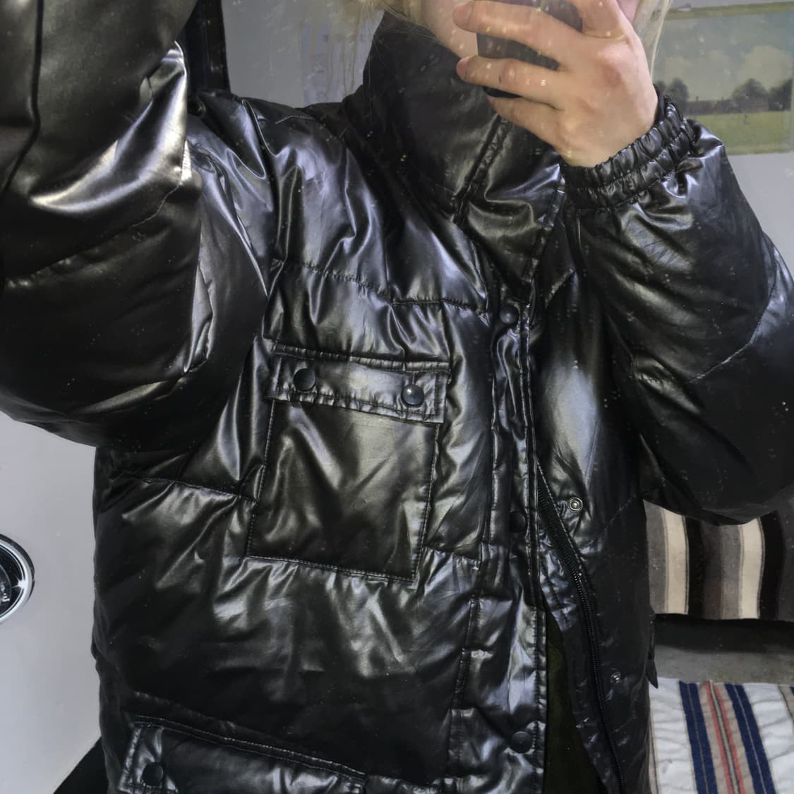 투티/0164 스페이스 그레이 패딩 work zapatear 일본빈티지 상품이미지2