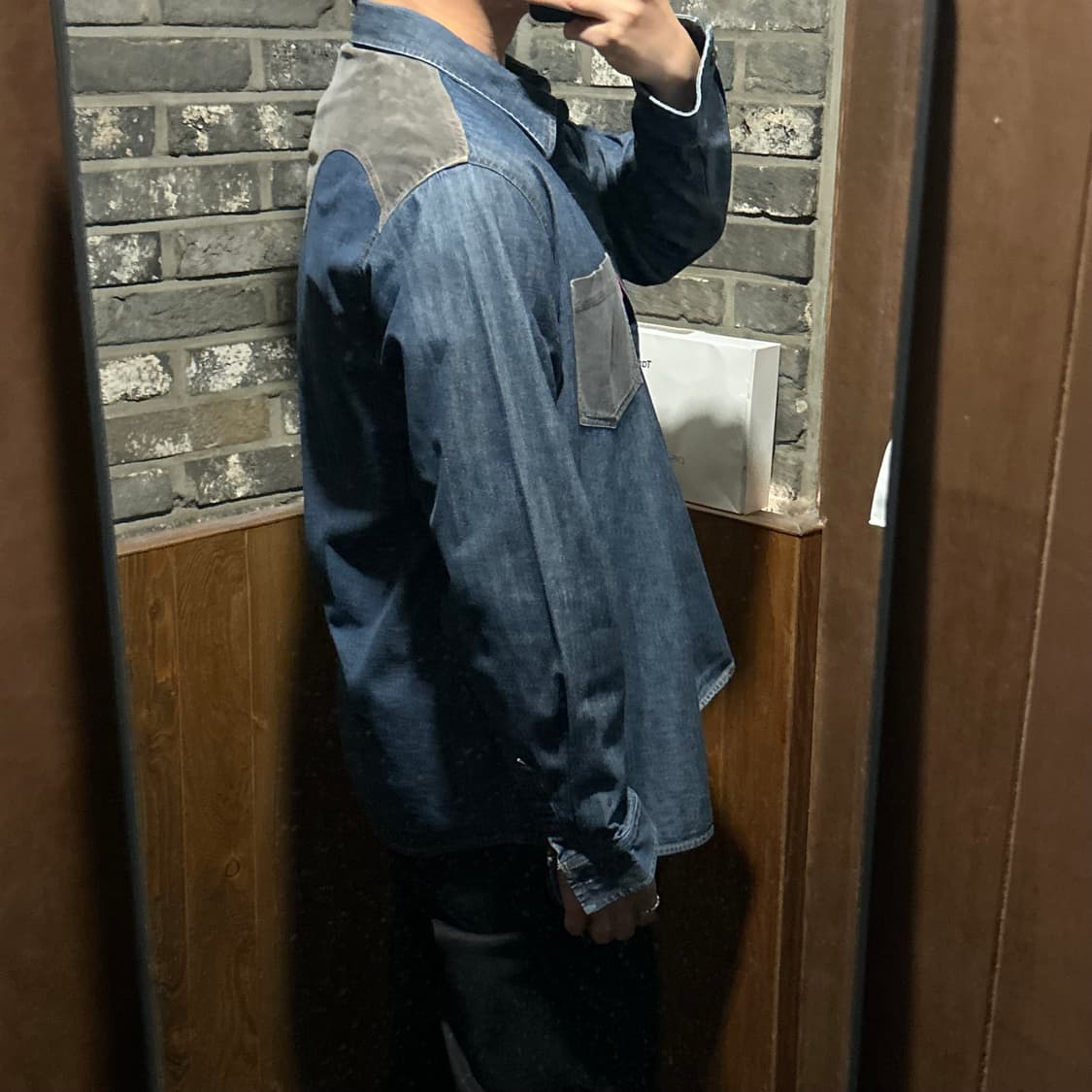 XL) 리바이스 코듀로이 패치 청 데님 셔츠 상품이미지10