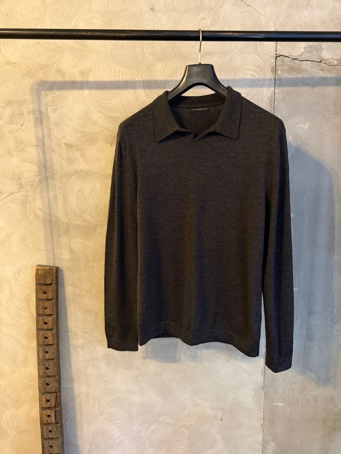 클럽모나코 오픈칼라넥 니트 슬림100 상품이미지10