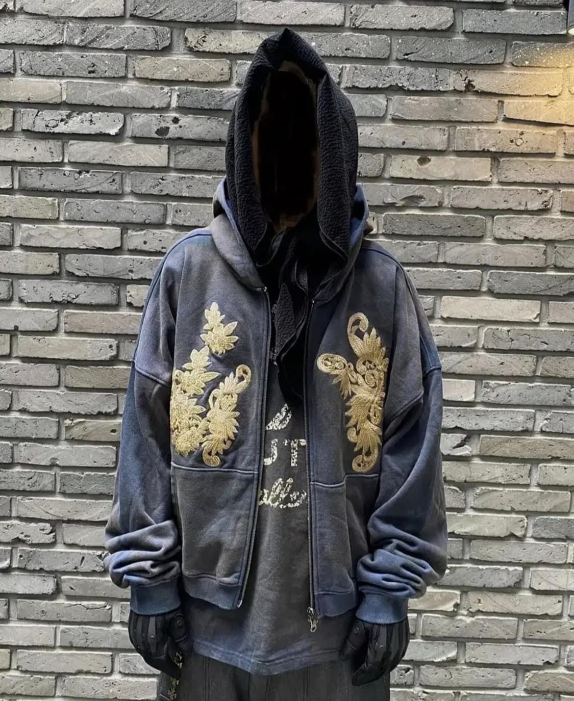 언더마이카 노티카 아플리케 후드 집업 m 상품이미지5