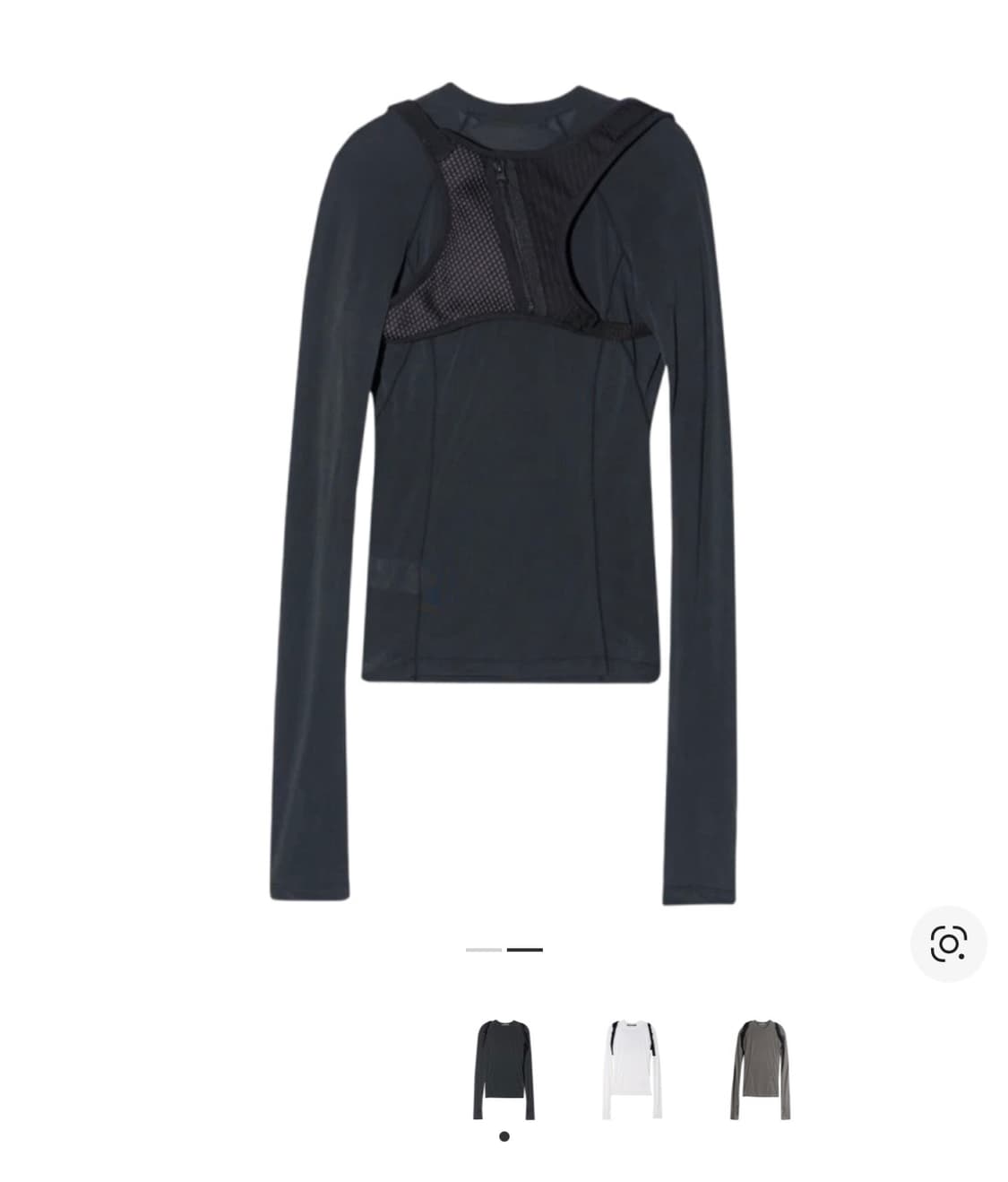 혜인서 피티드 탑 블랙/ 백스트랩 상품이미지2